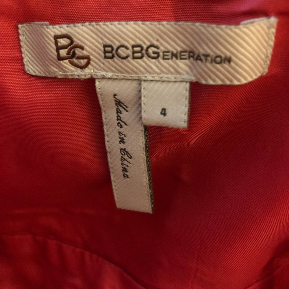 BCBG coral dress